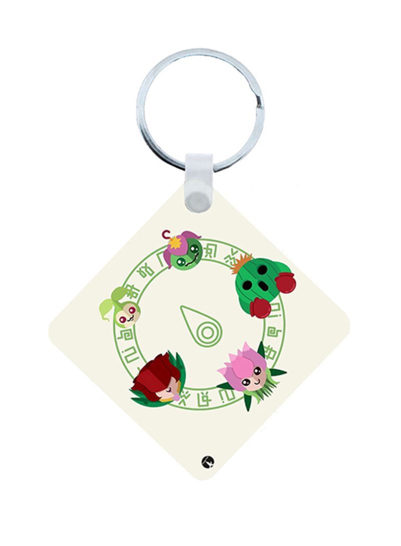 RKN Digimon Anime Wooden Keychain