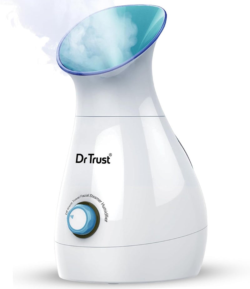 Dr Trust USA 3 in 1 Nano Ionic Facial Steamer Vaporizer Room Humidifier and Towel Warmer (White) - Image 1