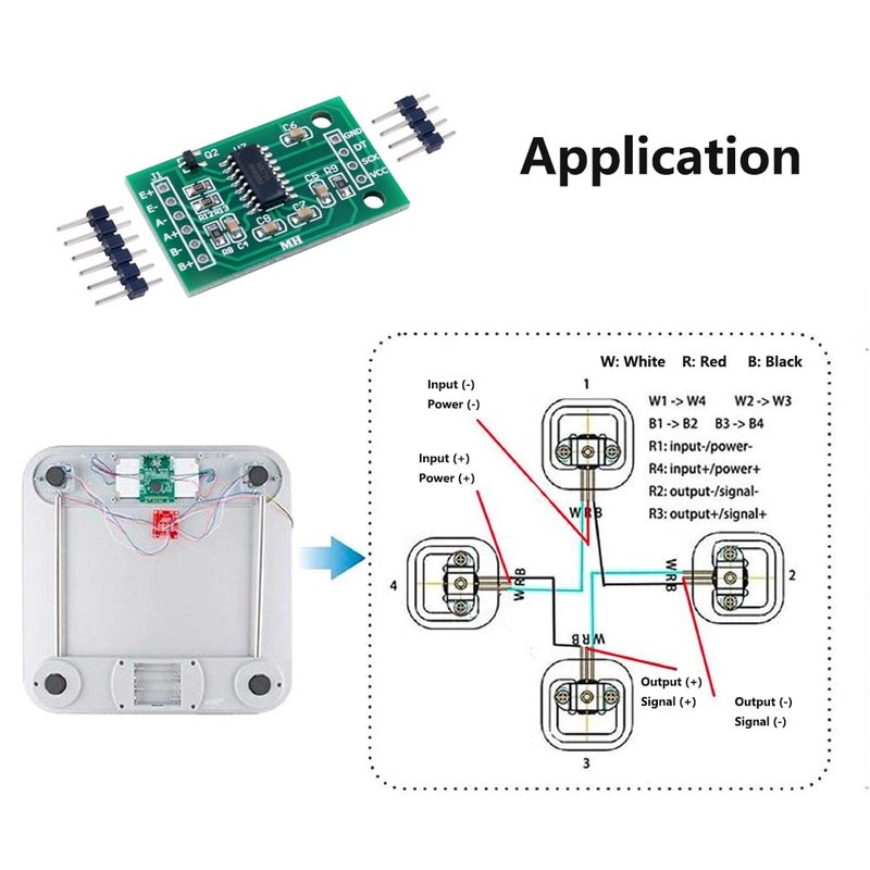 Stemedu 5PCS HX711 Load Cell Amplifier A/D 24 Bits Precision Breakout Board Dual-Channel Weighing Sensors Converter Modules for Arduino for Raspberry Pi - Image 2