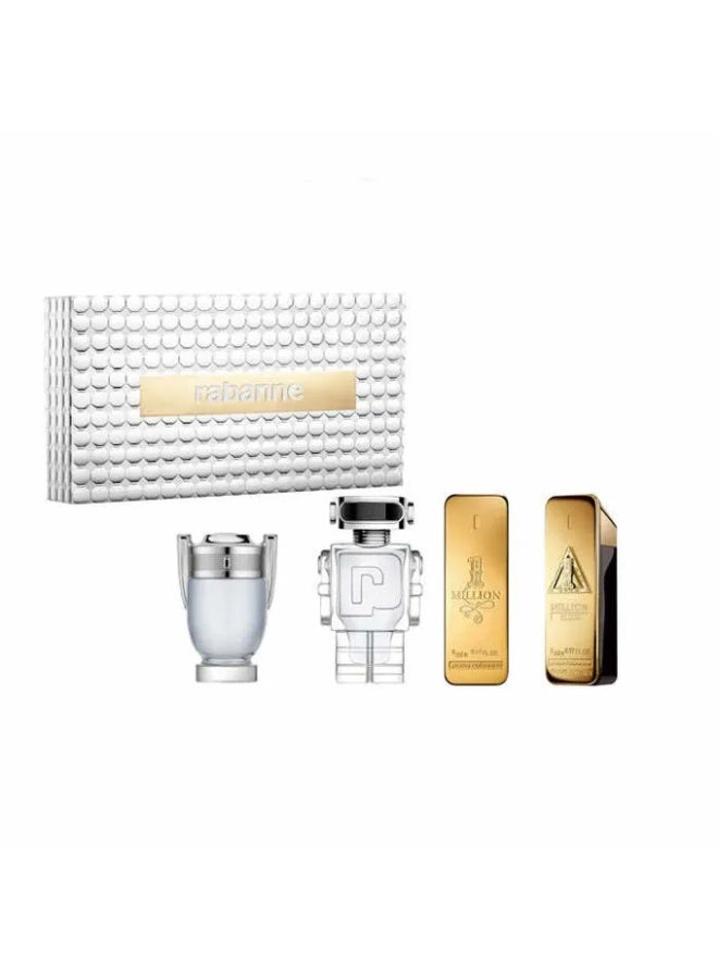 paco rabanne Mini Gift Set EDT 4x5ml (Phantom + Invictus + Elixir + 1 Million) - Image 1