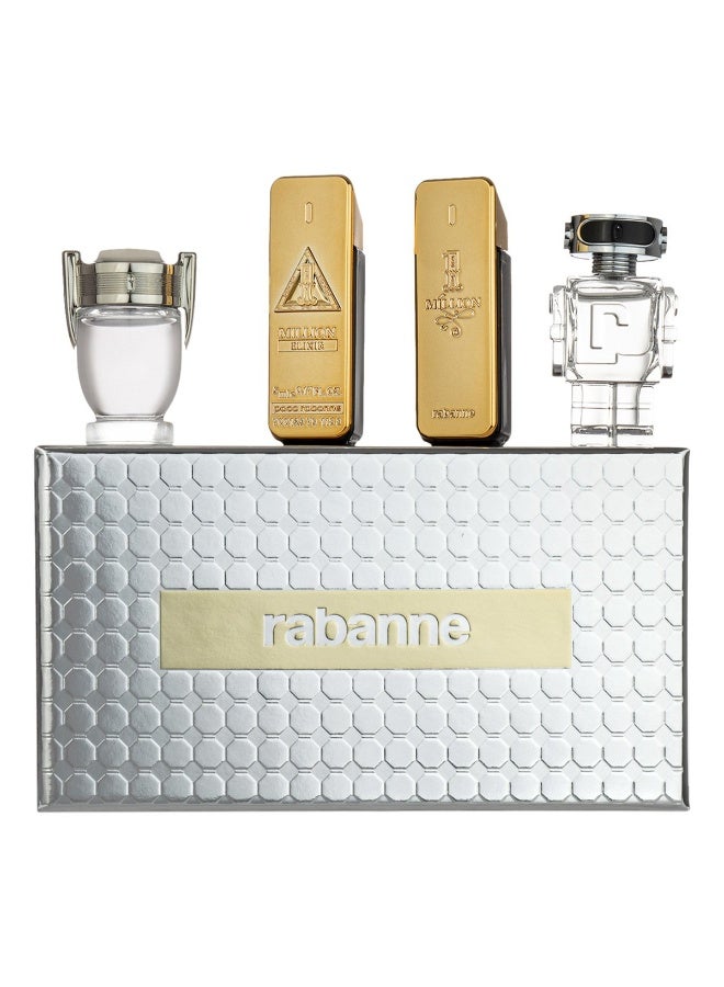 paco rabanne Mini Gift Set EDT 4x5ml (Phantom + Invictus + Elixir + 1 Million) - Image 2