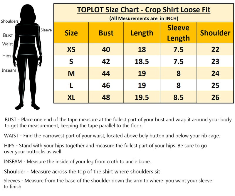 TOPLOT Shirt for Women || V-Collar Solid Crop for Woman || Half Sleeves for Women || Oversized Shirt for Woman - Image 3