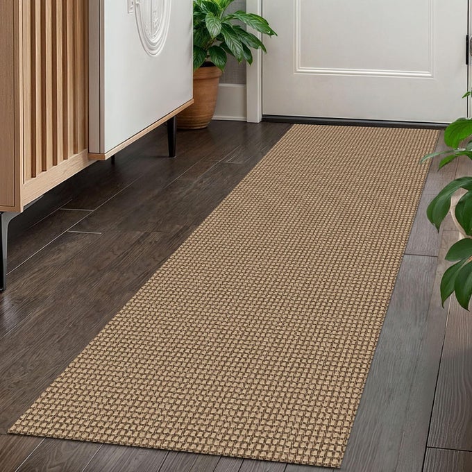 BOHO RUNNERS FOR HALLWAYS 2X5 FT WASHABLE KITCHEN RUNNER NON SLIP RUBBER BACKED HALL RUNNERS COTTON ENTRYWAY RUNNER RUGS FLOOR CARPET FOR INDOOR BACKDOOR BEDROOM KITCHEN TANORANGEBROWN