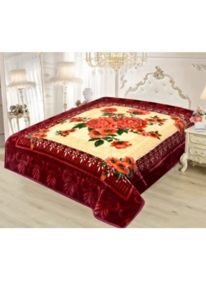 SMART HOME Soft and warm heavy winter blanket with a comfortable silky feel, double bed blanket measuring 200X240 cm and weighing 6 kg, super soft double layer blanket made of high quality materials - Image 1