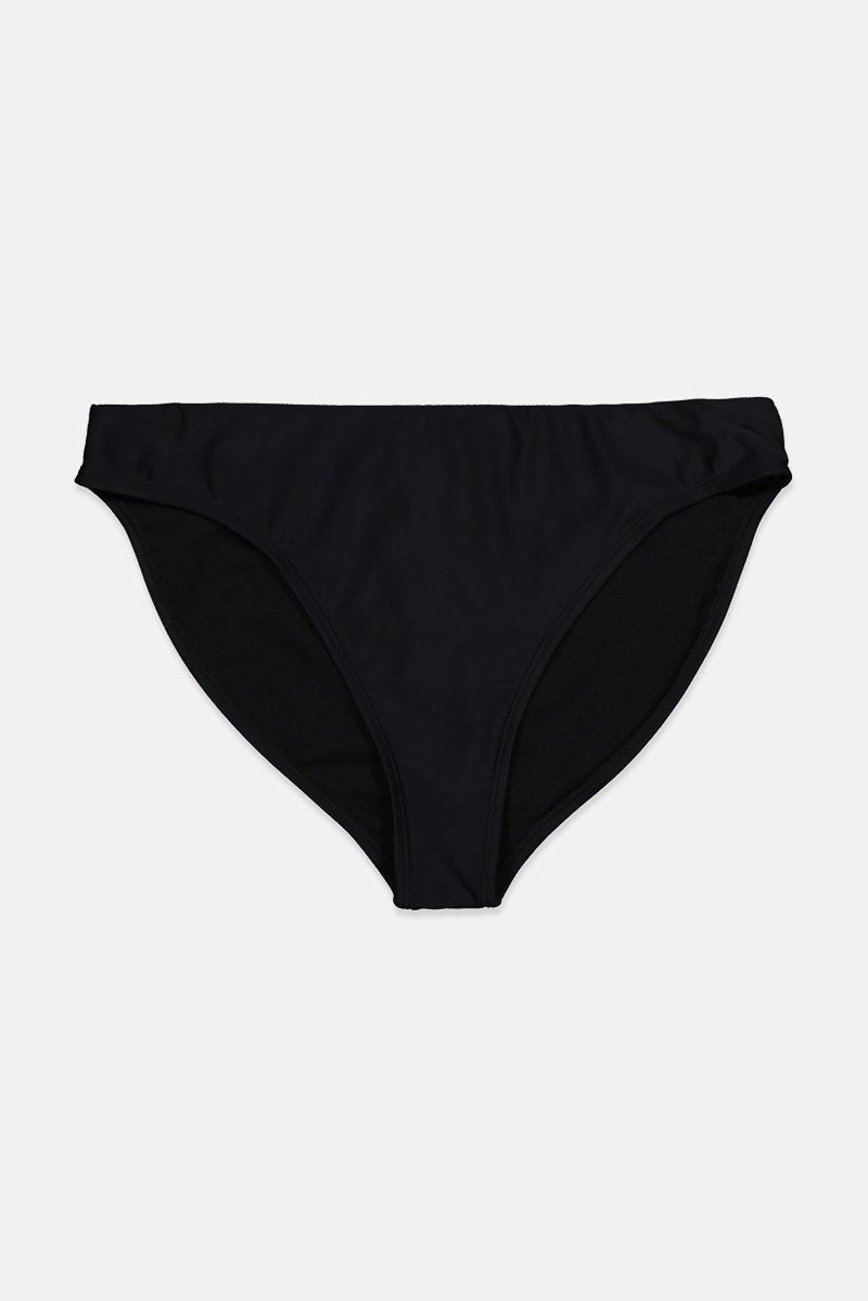 C&C California Women Solid Bikini Bottom, Black - Image 1