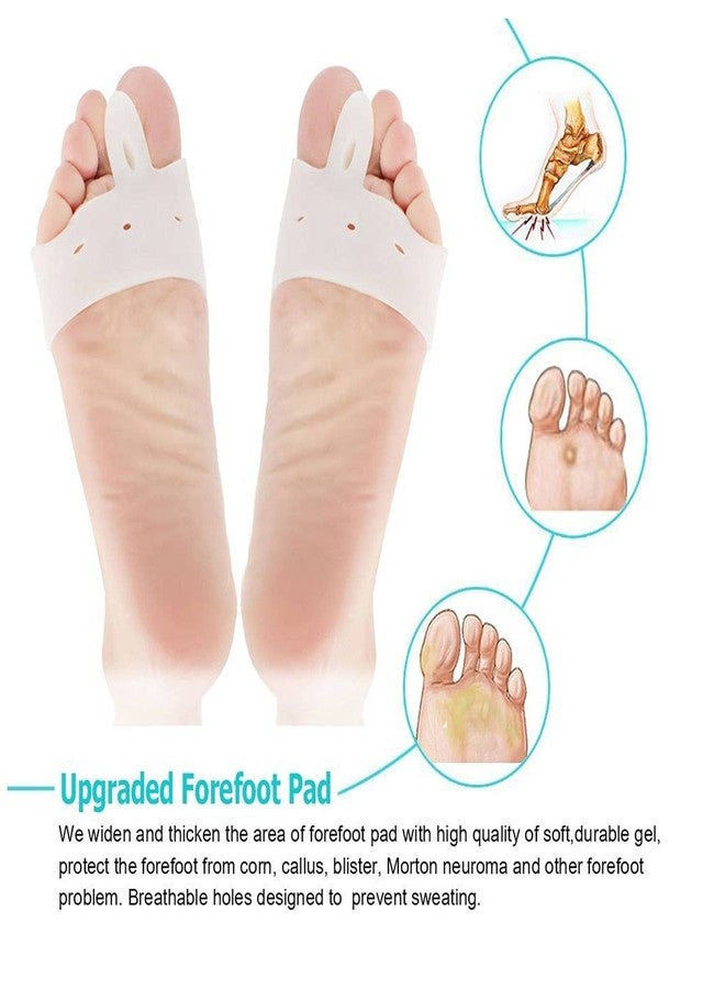 ليفي مصحح إبهام القدم الأروح من ليفي، وغطاء لتخفيف ألم إبهام القدم الأروح مع وسادات جل، جبيرة واقية، مصحح إبهام القدم الأروح، واقي إبهام القدم الأروح، يوقف ألم إبهام القدم الأروح - لون أبيض - Image 4