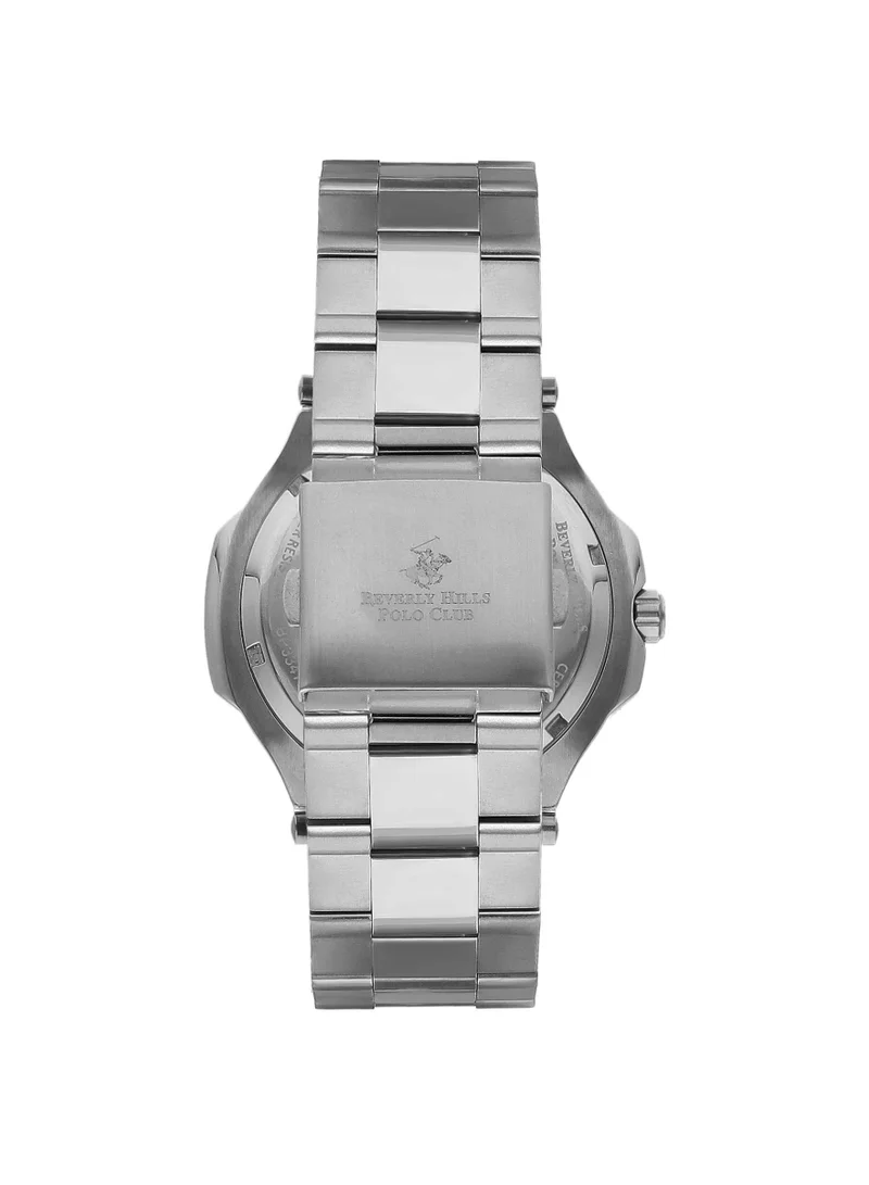 BEVERLY HILLS POLO CLUB Beverly Hills Polo Club BP3635X.360 Men Mechanical Display Watch & Metal Strap Silver