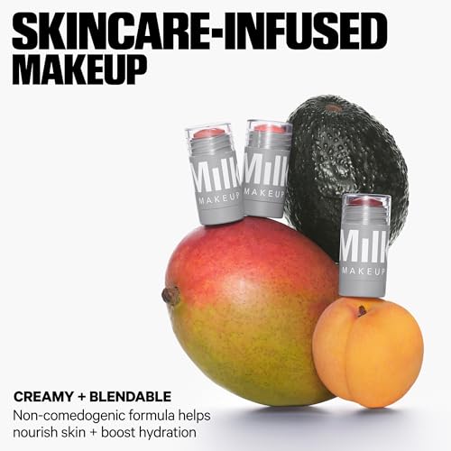 Milk Makeup Lip + Cheek Stick – Multi-Use Cream Blush + Lip Color with Mango Butter, Avocado Oil + Apricot Oil – Hydrating, Buildable, Long-Lasting, Vegan Formula – Muse, 0.21 oz - Image 3