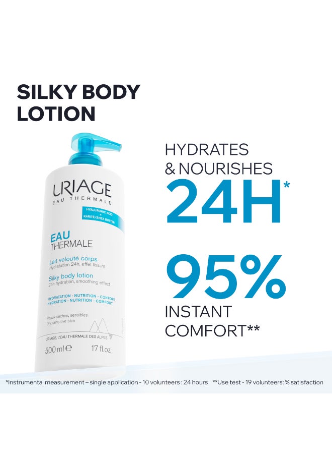 Uriage Eau Thermale Silky Body Lotion Alpine Thermal Water | For Smooth Nourished And Long Lasting Hydrated Skin 500ml - Image 2