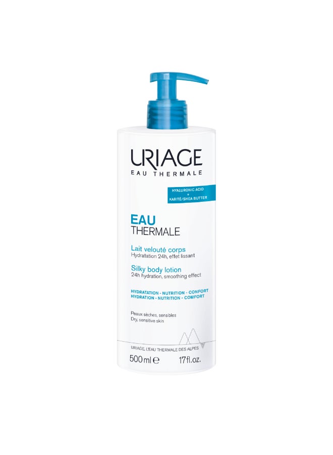 Uriage Eau Thermale Silky Body Lotion Alpine Thermal Water | For Smooth Nourished And Long Lasting Hydrated Skin 500ml - Image 1