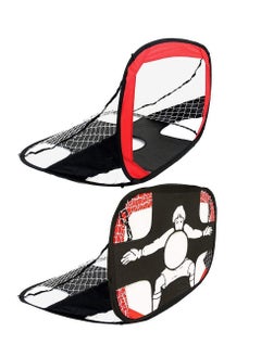 MIXDE 2 in 1 Soocer Goal for Kids Pop Up Kids Soccer Net Soccer Target with Carry Bag Perfect for Backyard Indoor Outdoor Sports and Practice  - Image 1