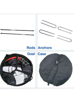 MIXDE 2 in 1 Soocer Goal for Kids Pop Up Kids Soccer Net Soccer Target with Carry Bag Perfect for Backyard Indoor Outdoor Sports and Practice  - Image 5