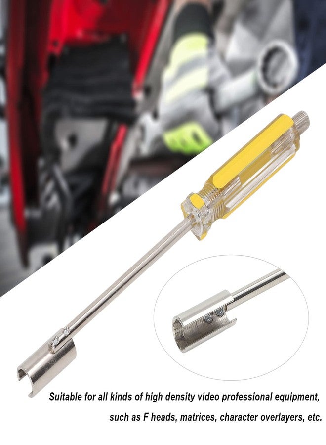 Focket BNC Connector Tool, 8.7 Inch Screwdriver Puller, F Head Remover with Ergonomic Handle, BNC Extraction Tool - Image 4