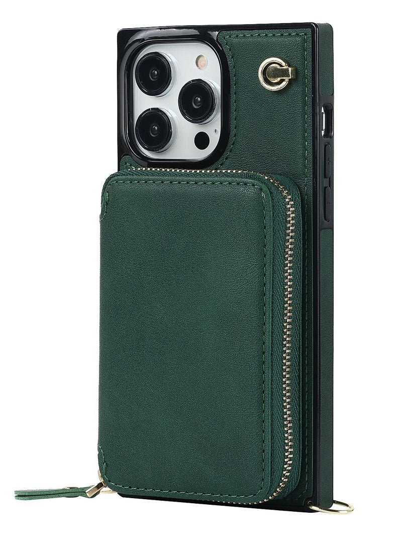 Suteni Back Cover Leather Card Slots Phone Case for iPhone - Image 1