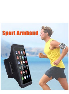 Generic Running Phone Holder Sporting Cell Phone Armband for iPhone 15/14 Pro/ 14 Pro Max All Models up to 6.5" Phone Strap with Key pouch and Headphone slots Running Armband for Jogging Cycling Hiking  - Image 2