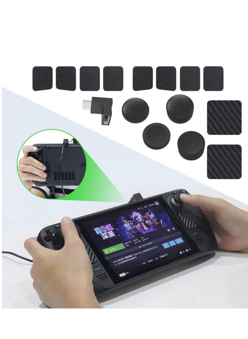 For Steam Deck Protection Set Touchpad Trackpad Sticker Silicone Rocker Cap L-shaped Connector Back Button Sticker - Image 2