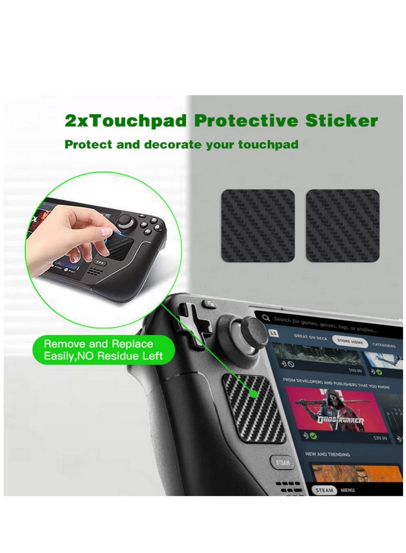 For Steam Deck Protection Set Touchpad Trackpad Sticker Silicone Rocker Cap L-shaped Connector Back Button Sticker - Image 3