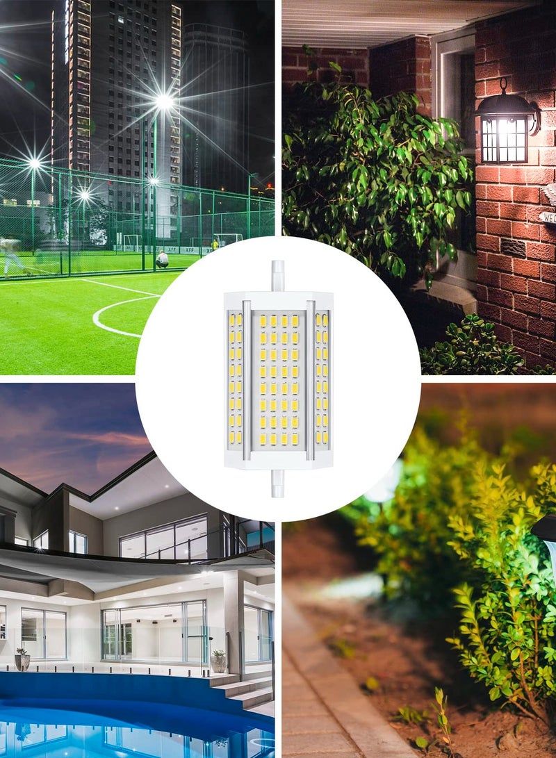 R7S 118mm LED Bulb, J-Type Double Ended LED Bulbs, 30W J Type Led Bulbs 300W T3 Halogen Bulb Equivalent, R7S 118mm Double-Ended Base J118 Flood Lights for Household Security Lighting -Daylight - Image 3