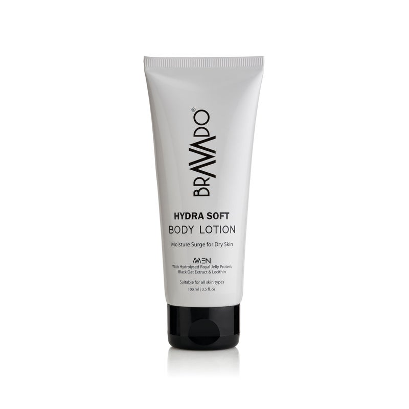 BRAVADO Hydra Soft Body Lotion with SPF | Deep Moisturizing & Nourishing | Soothing, anti-aging, & Anti Irritant Skin | Repair Rough, Dry Skin | Body Cream, Moisturizing Cream, Jelly Protein | 100ml - Image 1