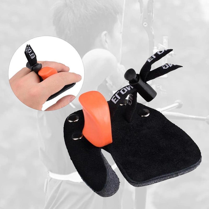 كلاراكو واقي إصبع الرماية، ملحقات تدريب اليد اليمنى، حماية الإبهام لقوس القوس المنحني، للشباب، للتدريب على الرماية والصيد - Image 2