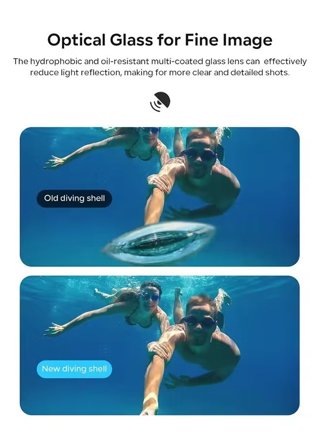 aMagisn Invisible Dive Case for Insta360 X4,Waterproof 164ft/50m Diving Housing Cover Protective Shell Insta 360 X4 Accessories - Image 2