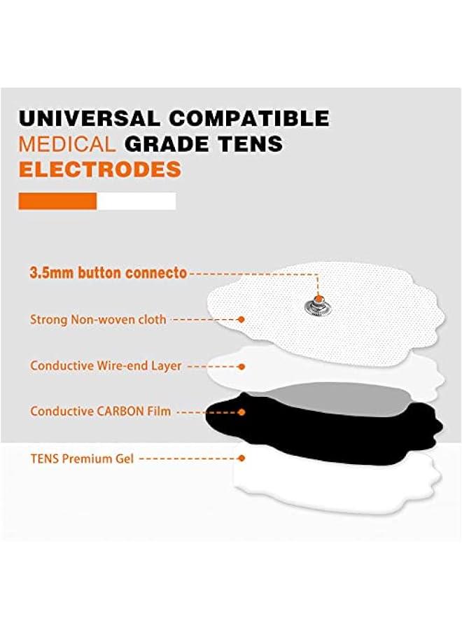 Arabest TENS Unit Electrode Pads Replacement Muscle Stimulator Compatible with Belifu 22PCS Pad  - Image 3