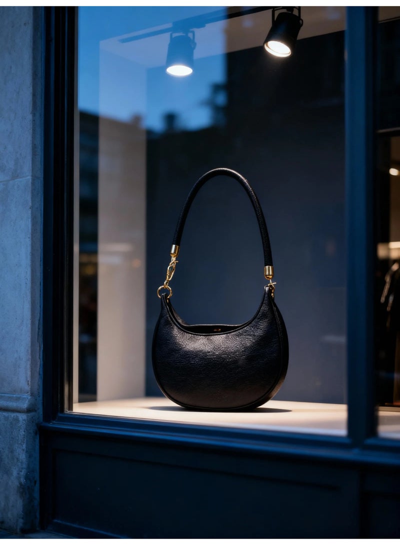 Initium Half Moon - Black leather - Image 4