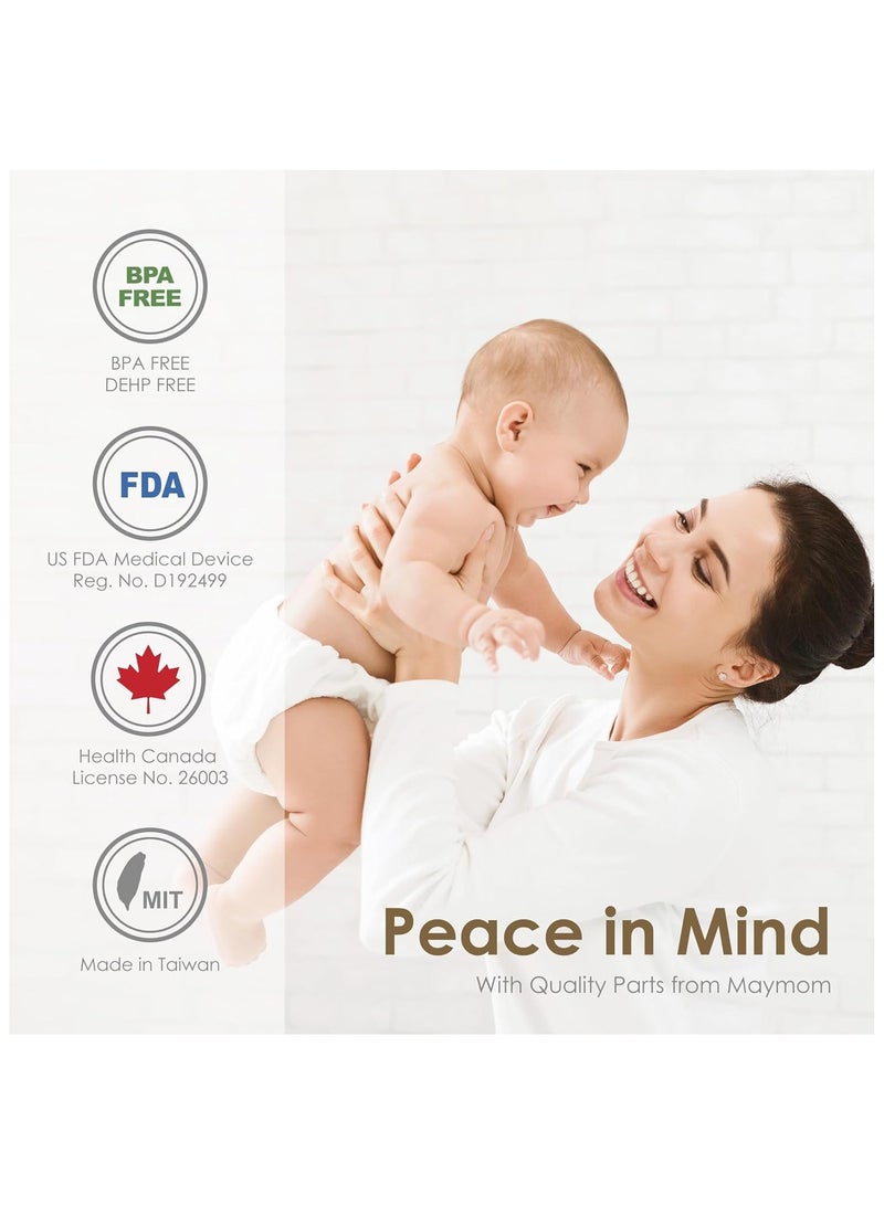 SYOSI 2Pcs Pump Part for Spectra S1 S2 Spectra 9 Plus Breastpump Accessories Incl Wide Mouth Flange Not Original for Spectra Flange Not Spectra Baby USA Parts 22mm - Image 5