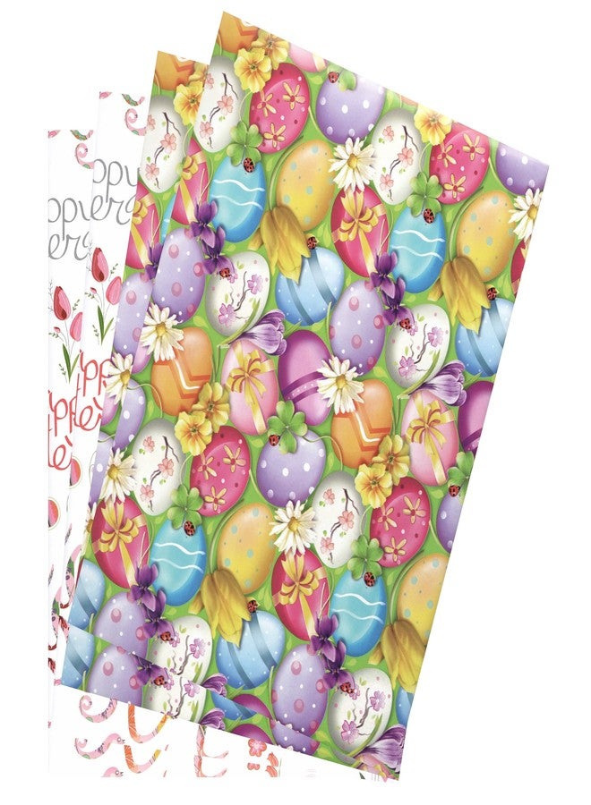arkamii Premium Wrapping Paper Set of 4 Sheets Size 34 x 25 Inch for Easter Kids Gift Wrap - Image 1