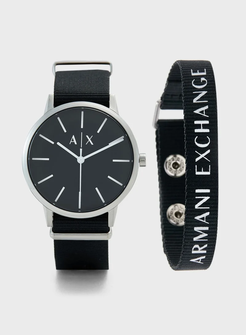 FOSSIL AX7111 Cayde Watch And Bracelet Set