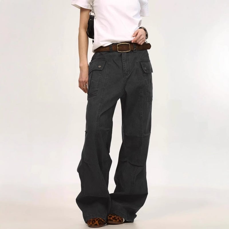 Unisex Classic Denim Jeans Loose Fit Daily Outdoor Wear - Image 4
