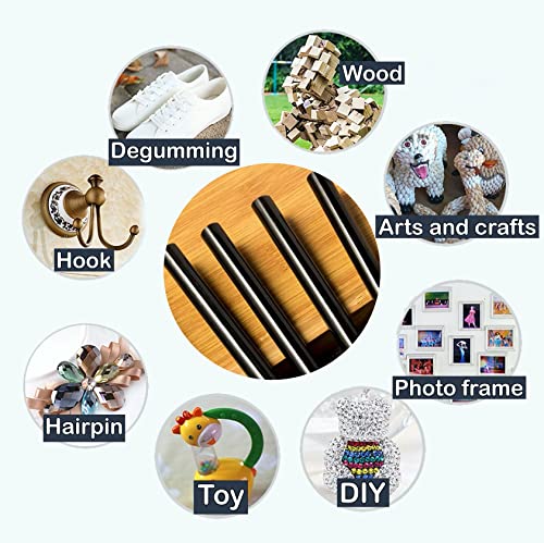BATDIYOW Mini Black Hot Glue Gun Sticks 40 PCS 8" Long x 0.27" Diameter Compatible with Most Glue Guns - Image 5