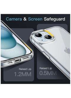 FITIT FITIT CLEAR CASE 6.7" IPHONE 15 Plus Case Clear Transparent, Anti-Yellowing, Ultra-Thin, Shockproof [Military-Grade Drop Protection] Anti-Scratch Hard Back Cover-Crystal Clear  - Image 3