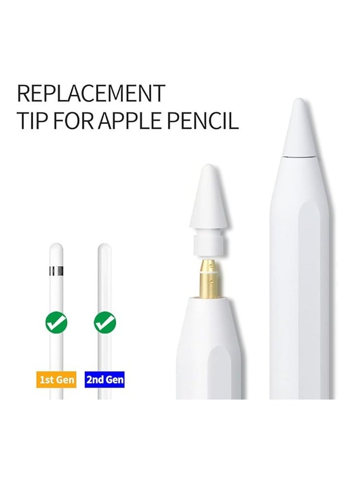 4-Piece Replacement Tips for Apple Pencil 2nd Generation/ 1st Generation Tips, iPencil Nibs Accessories for iPad Pro Pencil 2/1 Gen - Image 4