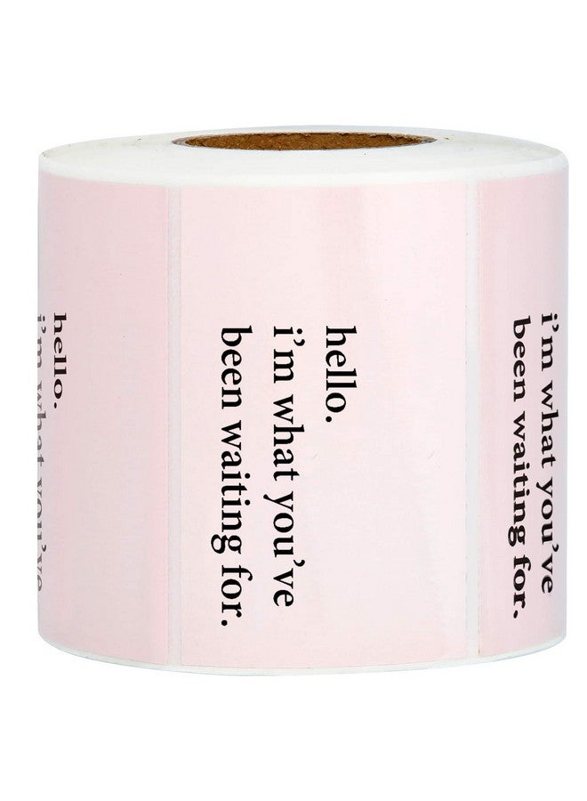 WRAPAHOLIC Hello I'M What You'Ve Been Waiting For Stickers Pink Business Thank You Stickers Shipping Stickers 2 X 3.2 Inch 350 Total Labels - Image 3
