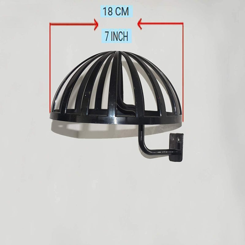 Pmsanzay 4 Pack Wall Mount Hanging Wig Stand  Wig Drying Holders  Plastic Wigs And Hats/Cap Rack Styling Drying Display Hangers  Hold The Shape Of The Wig And Are Easy To Mount. (2 Black+2 White) - Image 3