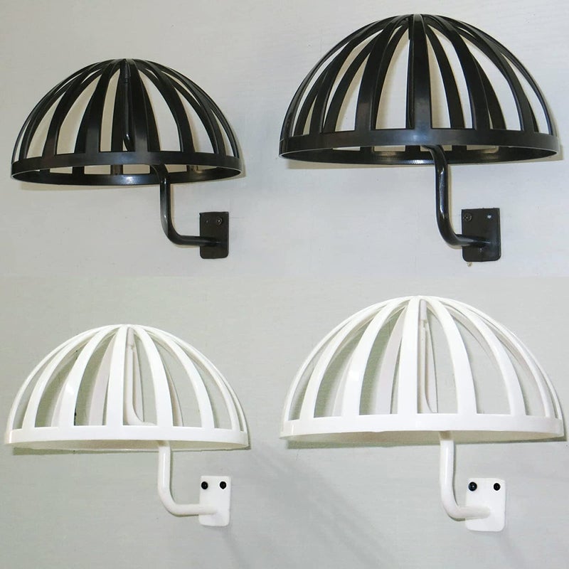 Pmsanzay 4 Pack Wall Mount Hanging Wig Stand  Wig Drying Holders  Plastic Wigs And Hats/Cap Rack Styling Drying Display Hangers  Hold The Shape Of The Wig And Are Easy To Mount. (2 Black+2 White) - Image 2