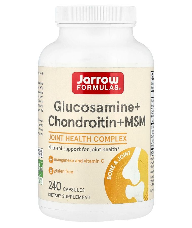 jarrow formulas Glucosamine + Chondroitin + MSM 240 Capsules