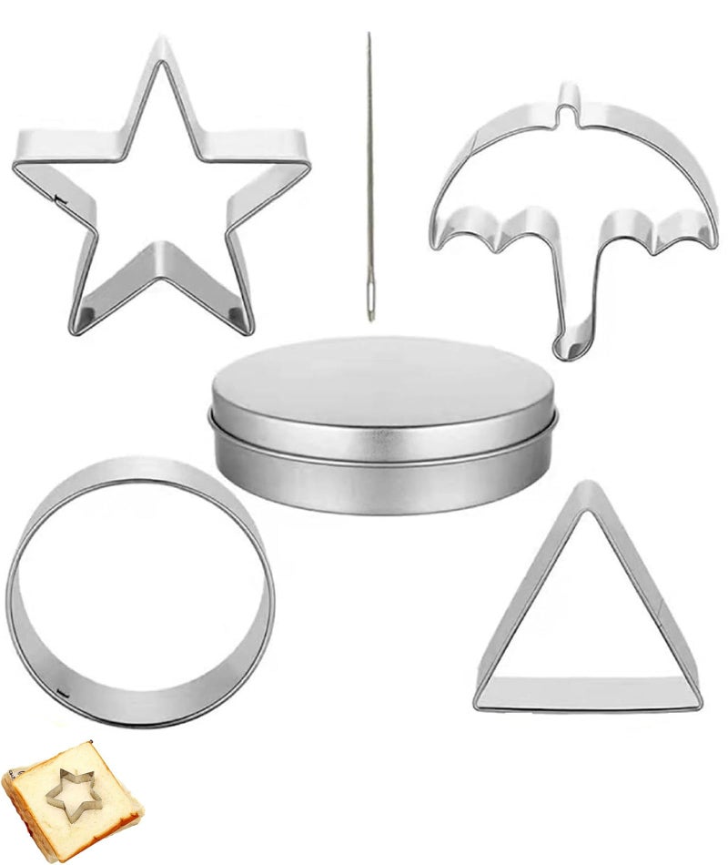 INOCEAN 6 PCS Cookie Cutters, Candy Making Kit, Fun Biscuit Cutters Tool Set for Party, Home, School, Office - Image 1