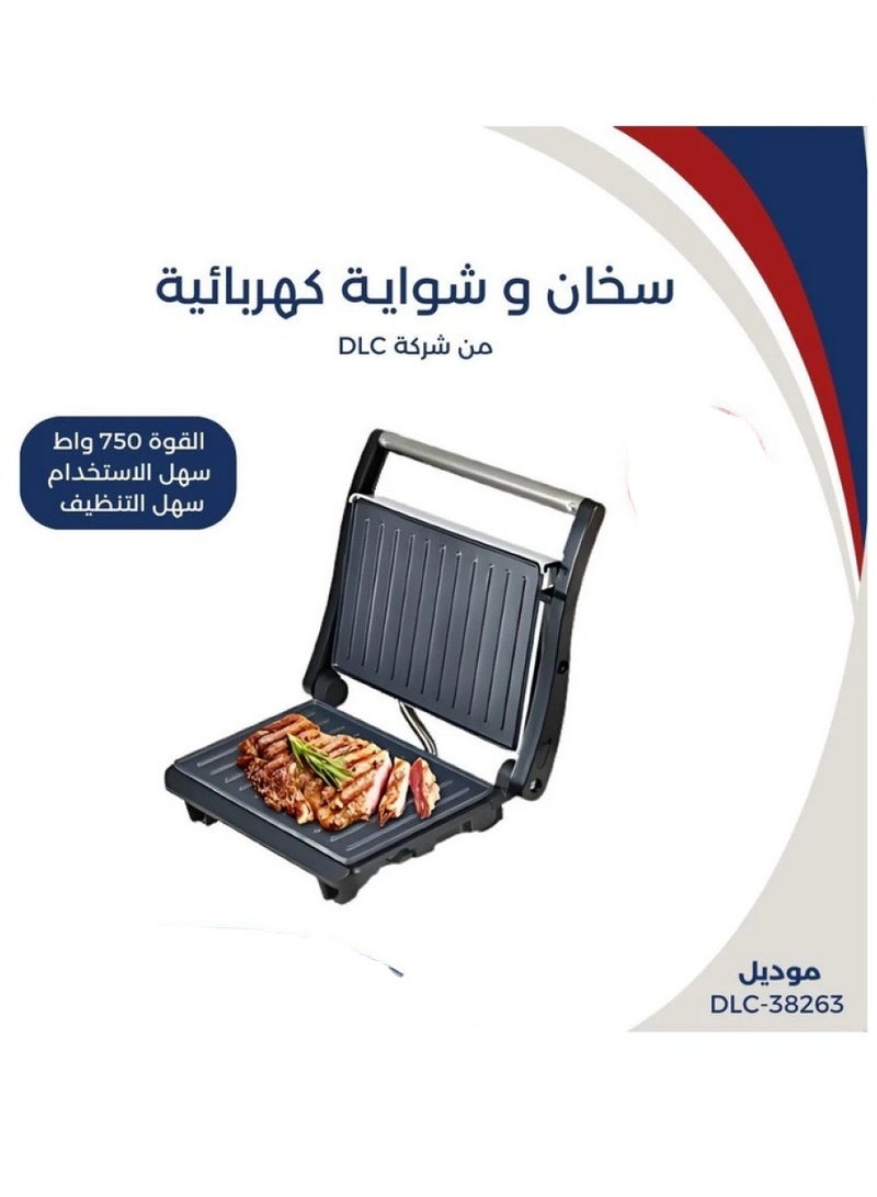 ال سي شواية كهربائية متعددة الاستخدامات وصانعة شطائر DLC-38263 - Image 3