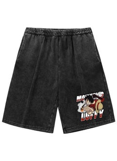 KUYING Summer One Piece Loose Print Casual Shorts  - Image 1
