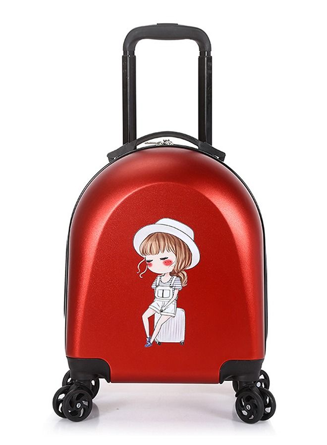 CityRiya-Long Kids Luggage Travel Suitcase Children's Carry on Luggage 18" Cartoon Rolling Trolley Case Ride-on Wheeled Suitcase for Children Toddlers Boys Girls  - Image 1