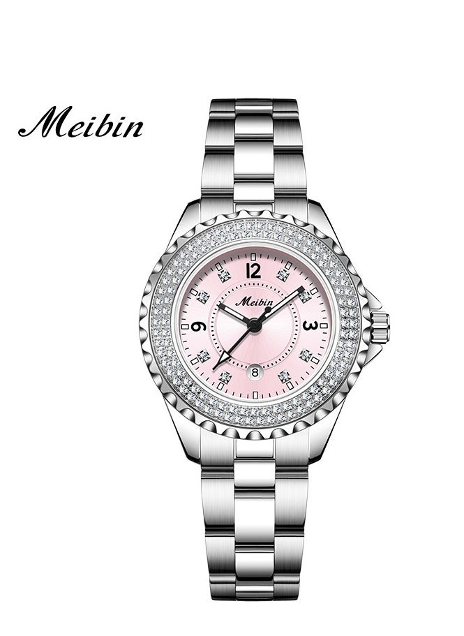 Meibin - Women's Fashion Diamond Inlaid Bracelet Watch - Image 1