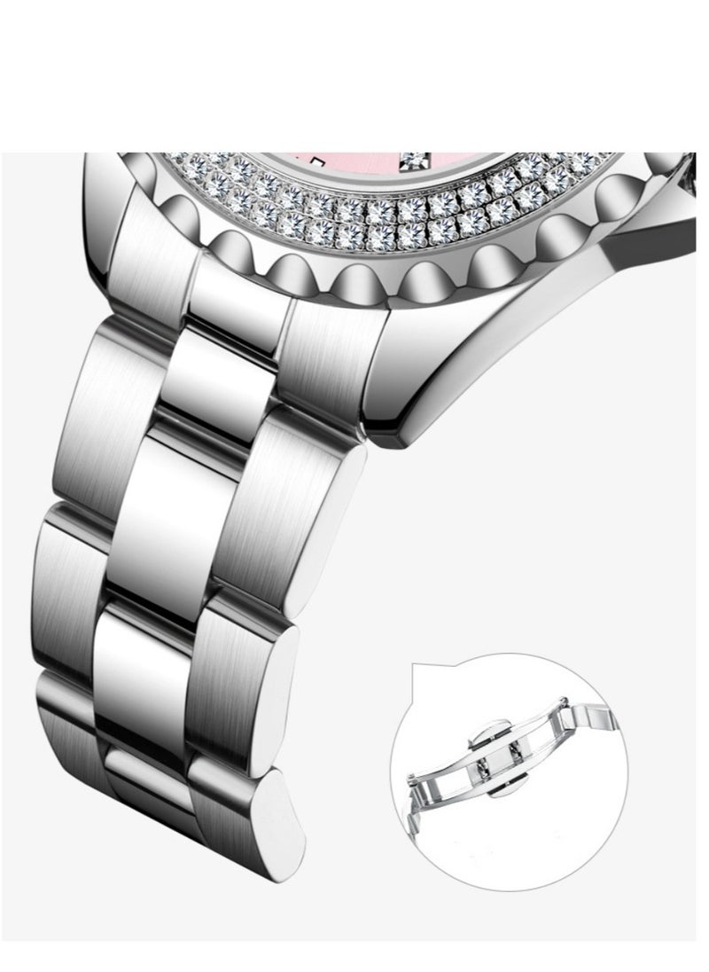 Meibin - Women's Fashion Diamond Inlaid Bracelet Watch - Image 1
