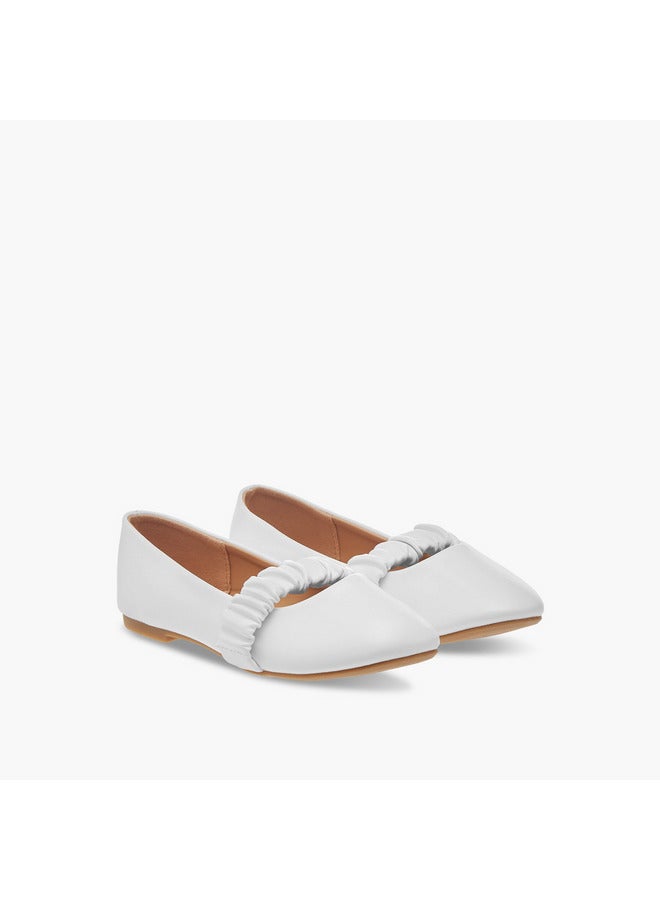 Flora Bella By Shoexpress Girls Solid Slip-On Ballerina Shoes  - Image 1