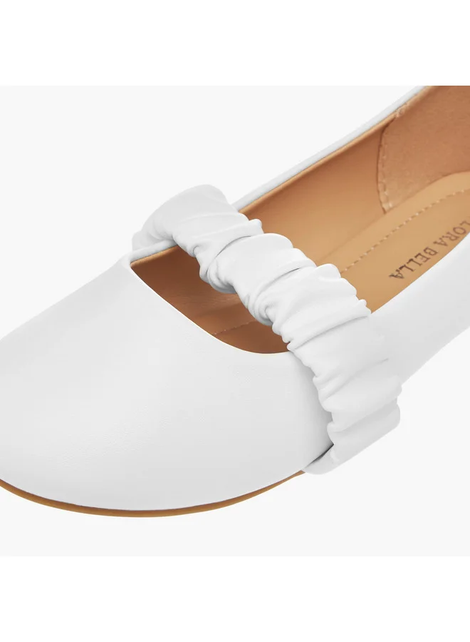 Flora Bella By Shoexpress Girls Solid Slip-On Ballerina Shoes