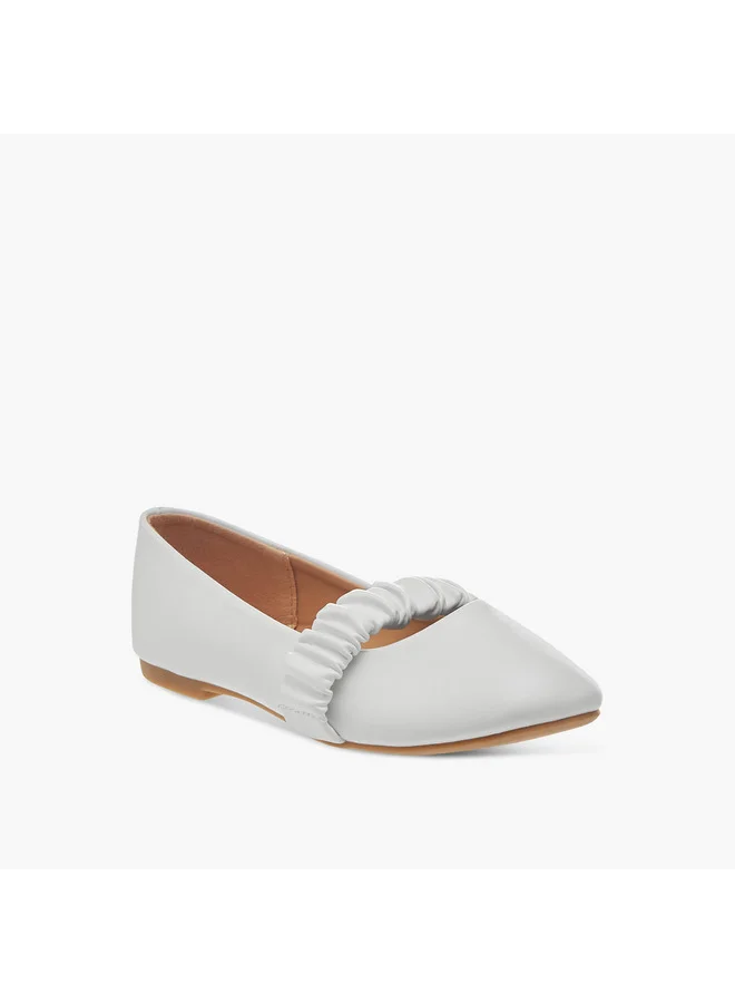 Flora Bella By Shoexpress Girls Solid Slip-On Ballerina Shoes