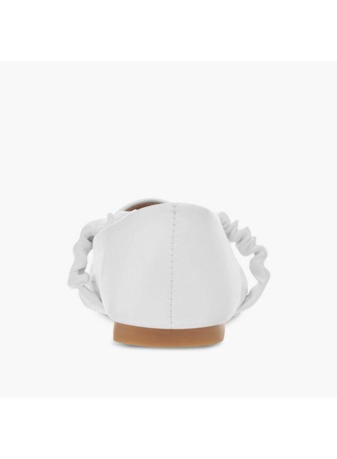 Flora Bella By Shoexpress Girls Solid Slip-On Ballerina Shoes - Image 5