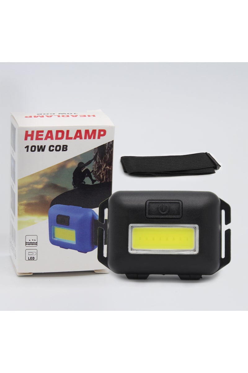 Without Battery Black Mini Headlight COB LED Headlamp 3 Modes Waterproof Headlight Head Flashlight T