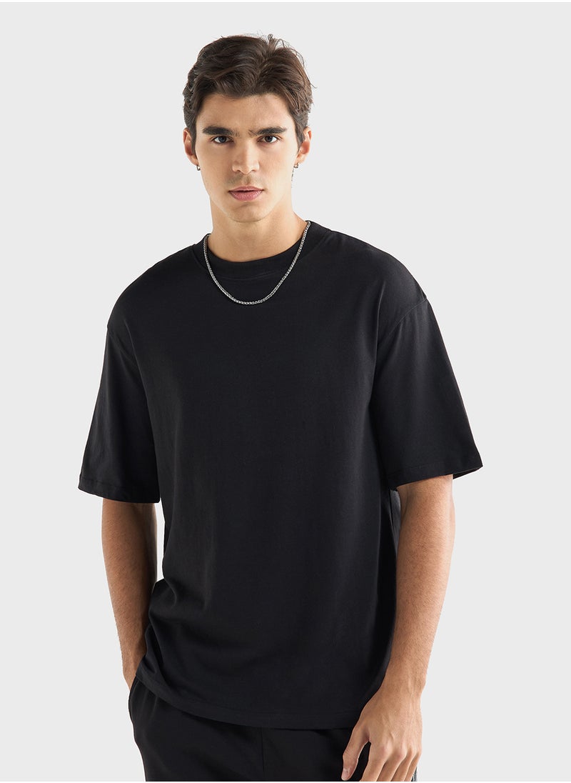 FAV Dragon Print T-shirt with Crew Neck and Short Sleeves  - Image 1